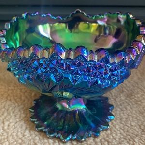 Incredibly Beautiful Stemmed Carnival Glass